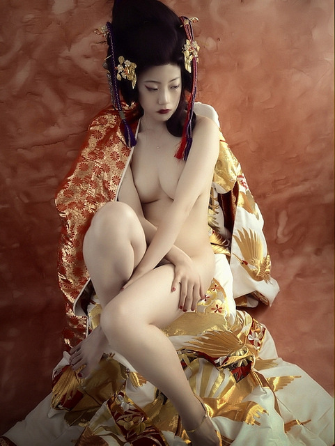 nude Not a geisha, but an oiran