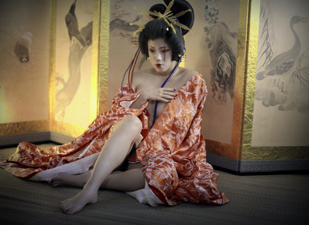 nude Not a geisha, but an oiran