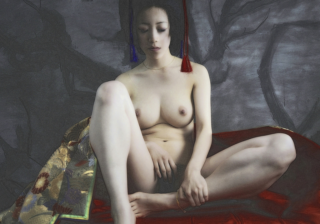 nude Not a geisha, but an oiran