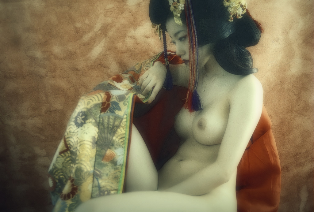 nude Not a geisha, but an oiran
